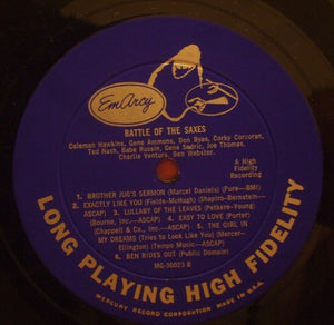 Various - Battle Of The Saxes, Tenor All Stars