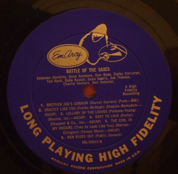 Various - Battle Of The Saxes, Tenor All Stars