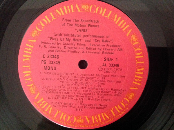 Janis Joplin - Janis - 1975