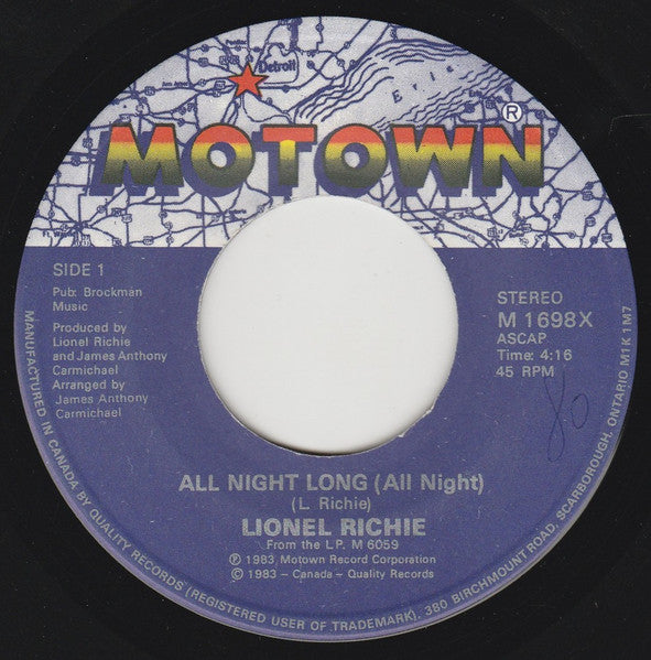 Lionel Richie - All Night Long (All Night) - 1983