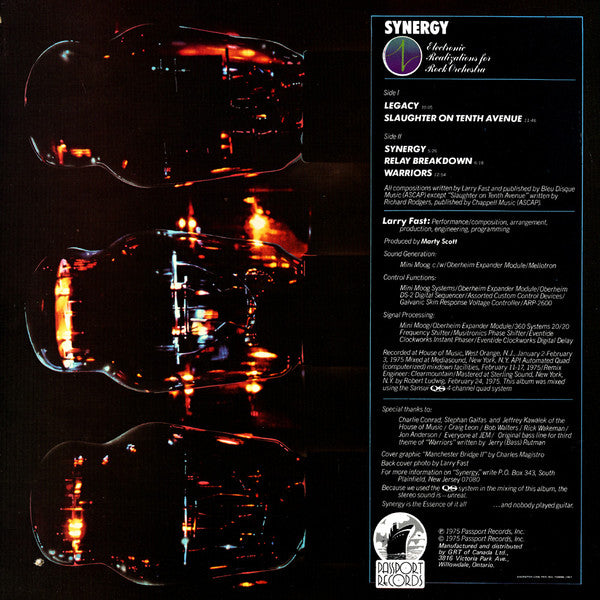 Synergy (3) - Electronic Realizations For Rock Orchestra