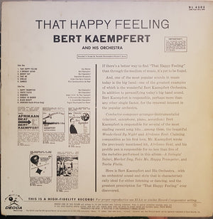 Bert Kaempfert & His Orchestra - That Happy Feeling