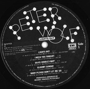 Peter Wolf - Lights Out