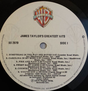 James Taylor - James Taylor's Greatest Hits Vinyl Record
