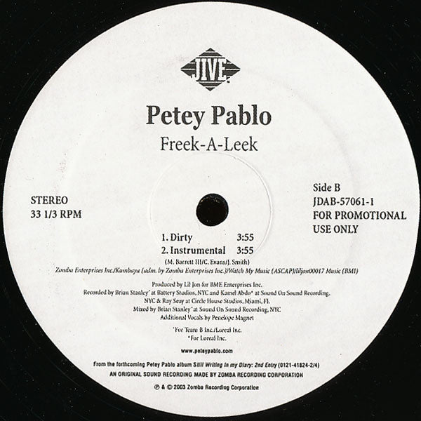 Petey Pablo - Freek-A-Leek - 2004