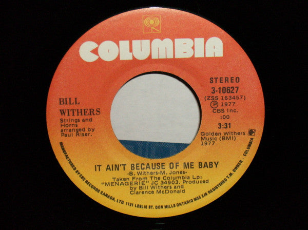 Bill Withers - Lovely Day - 1977