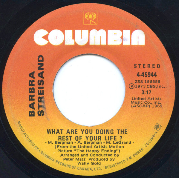 Barbra Streisand - The Way We Were Vinyl Record
