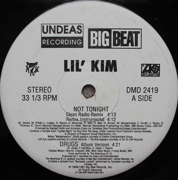 Lil' Kim - Not Tonight / Drugs - 1997