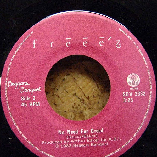 Freeez - Love's Gonna Get You (Turn Out The Lights) / No Need For Greed - 1983
