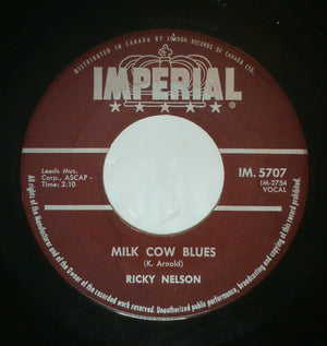 Ricky Nelson (2) - You Are The Only One / Milk Cow Blues