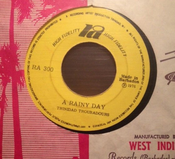 Tony Ricardo, Trinidad Troubadours Band, The - Please Come Back / A Rainy Day - 1976