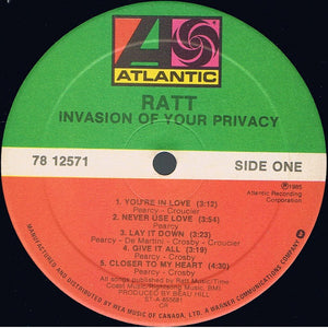 Ratt - Invasion Of Your Privacy - 1985