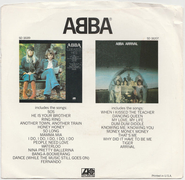 ABBA - Knowing Me, Knowing You / Happy Hawaii - 1977