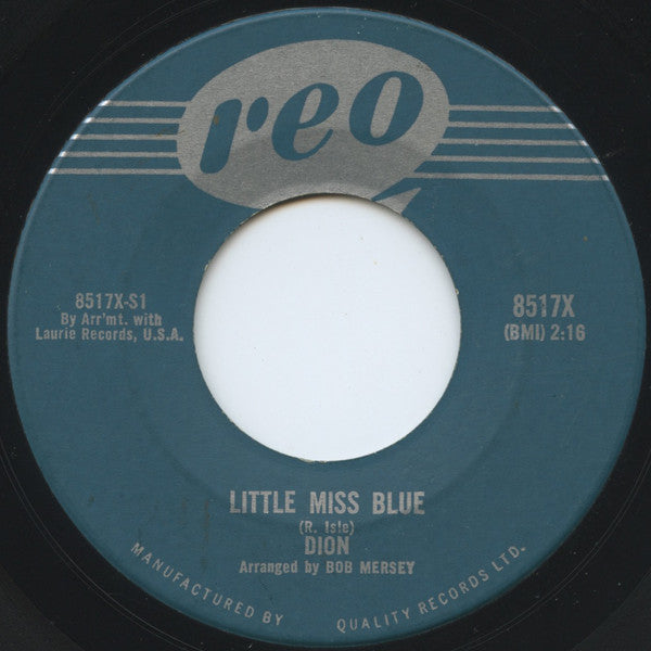 Dion (3) - Lonely Teenager / Little Miss Blue
