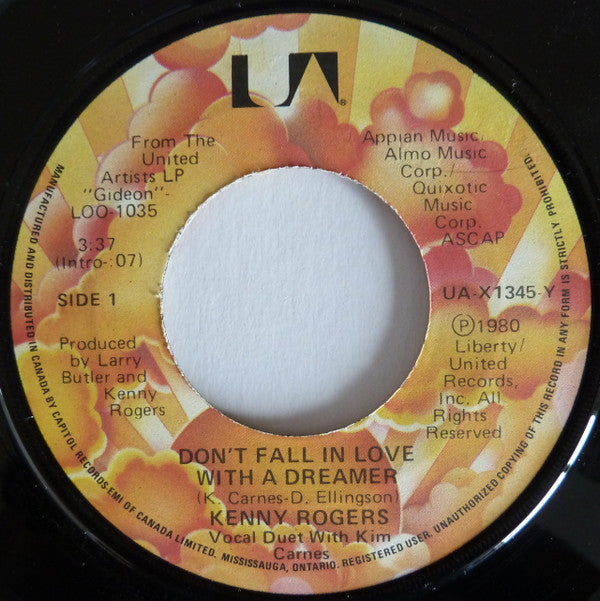 Kenny Rogers - Don't Fall In Love With A Dreamer // Intro: Goin' Home To The Rock / Gideon Tanner