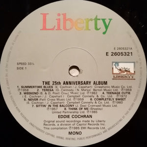 Eddie Cochran - The 25th Anniversary Album - 1985