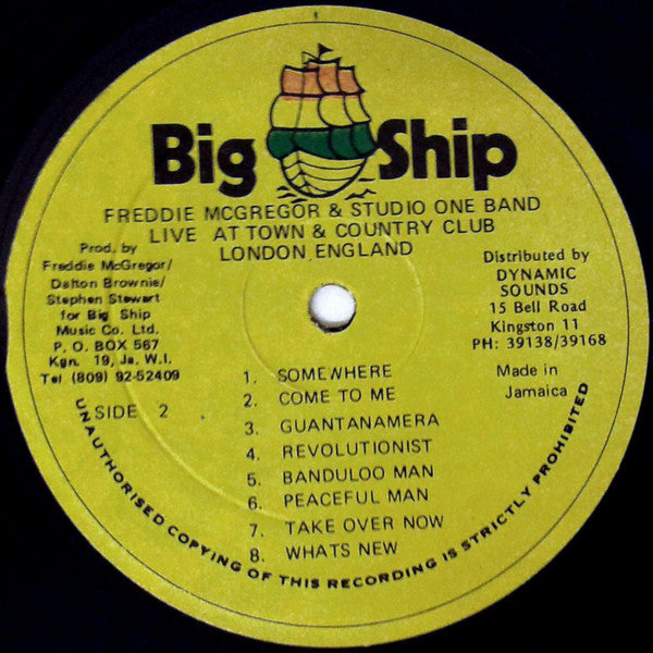 Freddie McGregor - Live At Town And Country Club London England