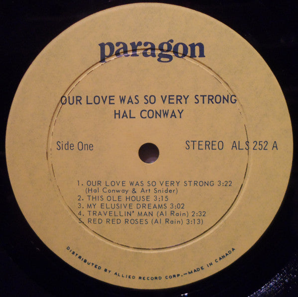 Hal Conway - Our Love Was So Very Strong