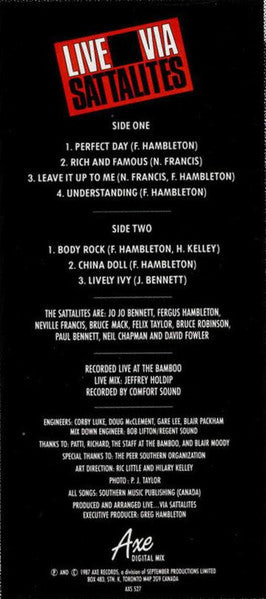 Sattalites, The - Live Via Sattalites - 1987