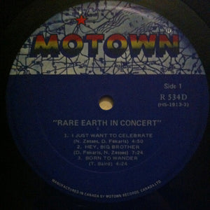 Rare Earth - Rare Earth In Concert - 1975