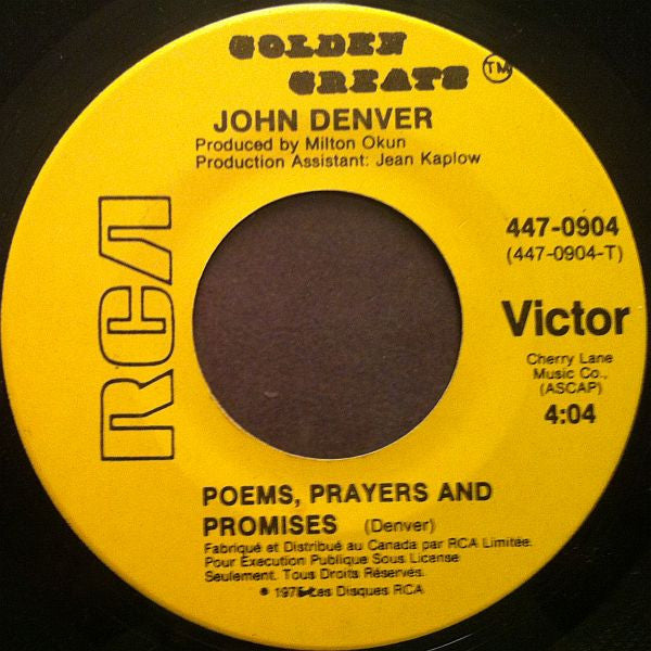 John Denver With Fat City - Take Me Home, Country Roads - 1975