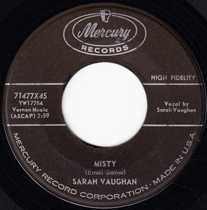Sarah Vaughan - Broken-Hearted Melody / Misty - 1959