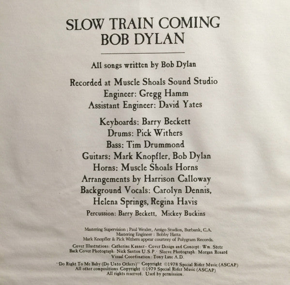 Bob Dylan - Slow Train Coming Vinyl Record