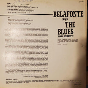 Harry Belafonte - Belafonte Sings The Blues - 1958