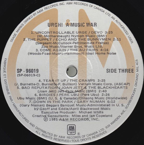 Various - Urgh! A Music War