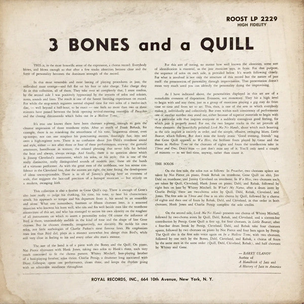 Gene Quill - 3 Bones And A Quill