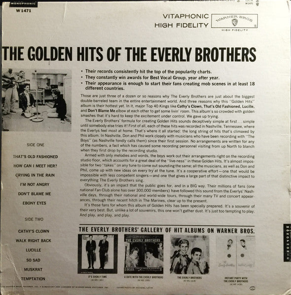 Everly Brothers - The Golden Hits Of The Everly Brothers - 1962