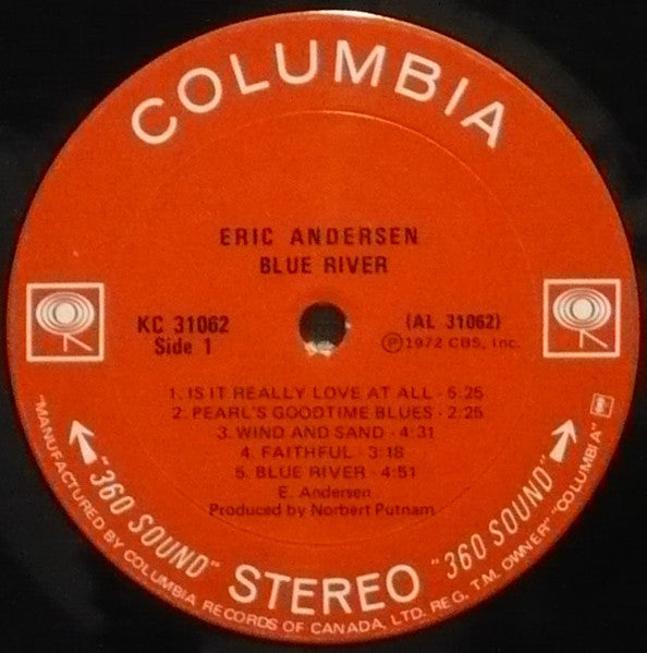 Eric Andersen - Blue River - 1972