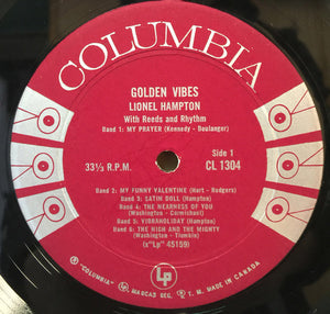 Lionel Hampton - Golden Vibes Vinyl Record