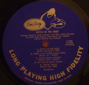 Various - Battle Of The Saxes, Tenor All Stars