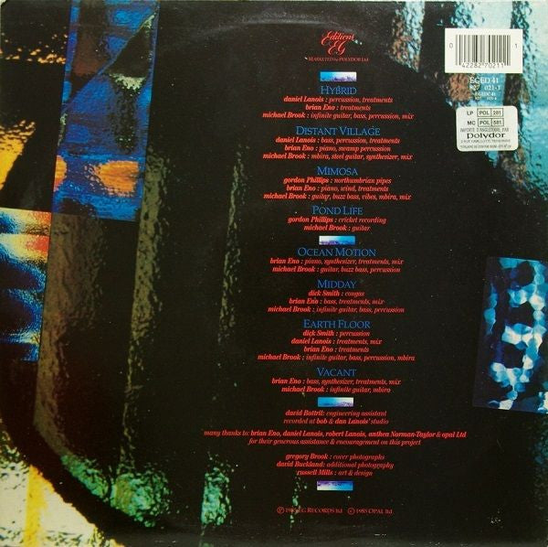 Michael Brook With Brian Eno And Daniel Lanois - Hybrid - 1985