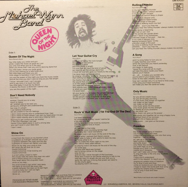 The Michael Wynn Band - Queen Of The Night