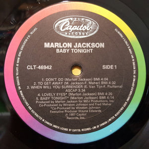 Marlon Jackson - Baby Tonight - 1987