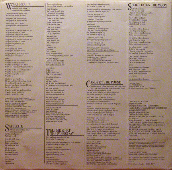 Elton John - Ice On Fire - 1985