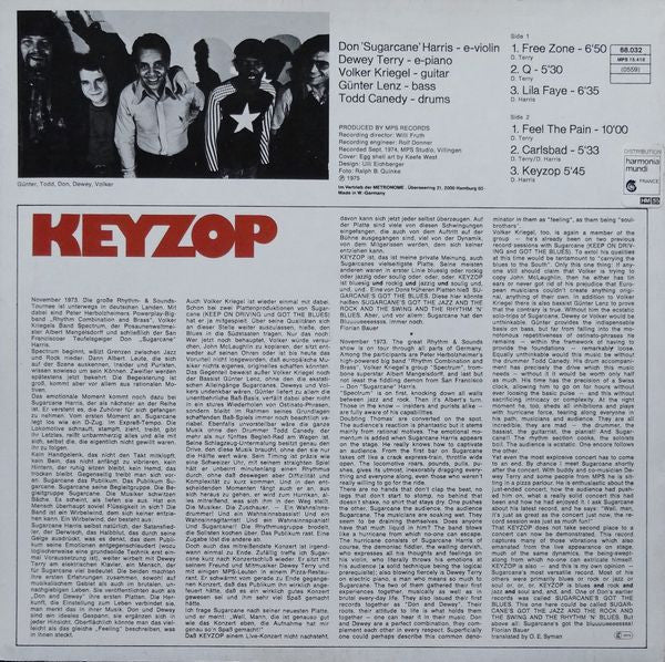 Don "Sugarcane" Harris - Keyzop