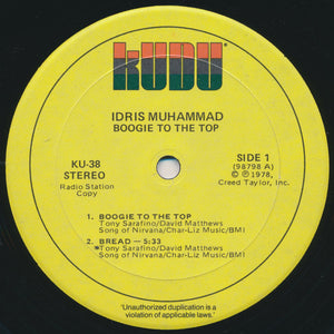Idris Muhammad - Boogie To The Top - 1978