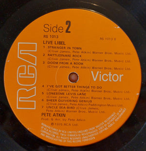 Pete Atkin - Live Libel - 1975