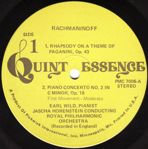 Sergei Vasilyevich Rachmaninoff - Piano Concerto No. 2 / Rhapsody On A Theme Of Paganini