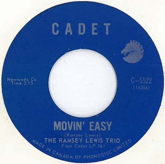 Ramsey Lewis Trio, The - Hang On Sloopy / Movin' Easy - 1965
