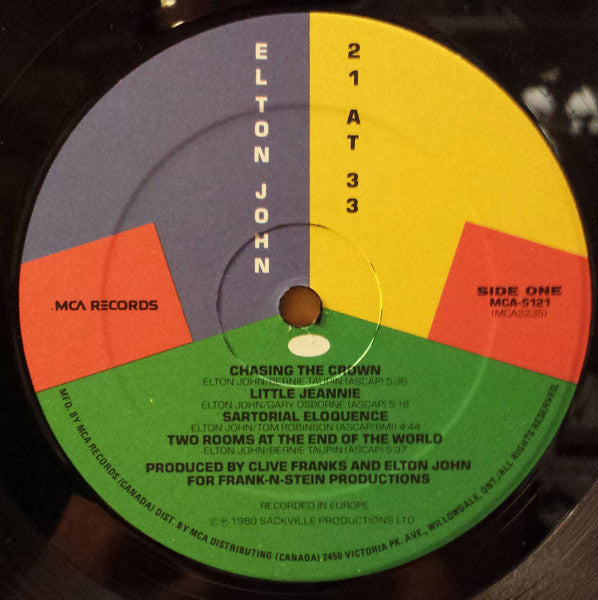 Elton John - 21 At 33