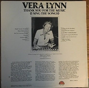 Vera Lynn - Thank You For The Music (I Sing The Songs) - 1979