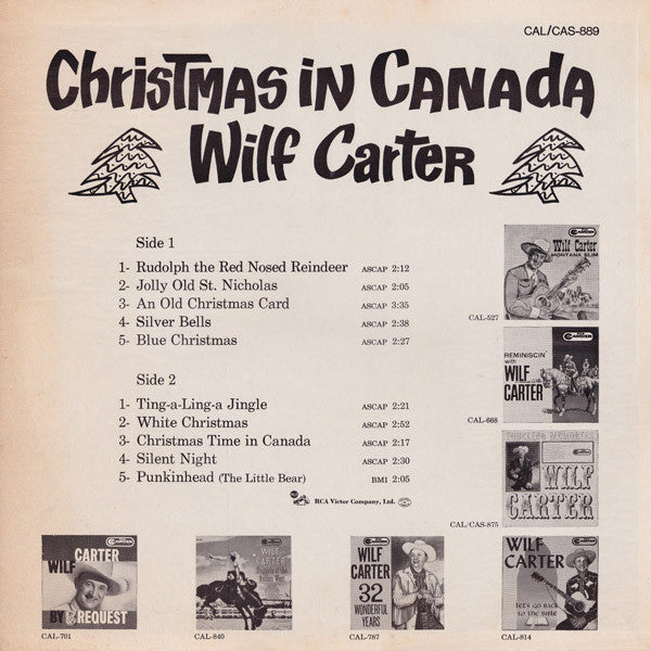 Wilf Carter - Christmas In Canada