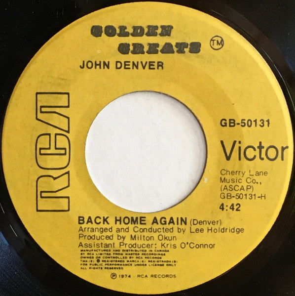 John Denver - Back Home Again / Sweet Surrender -