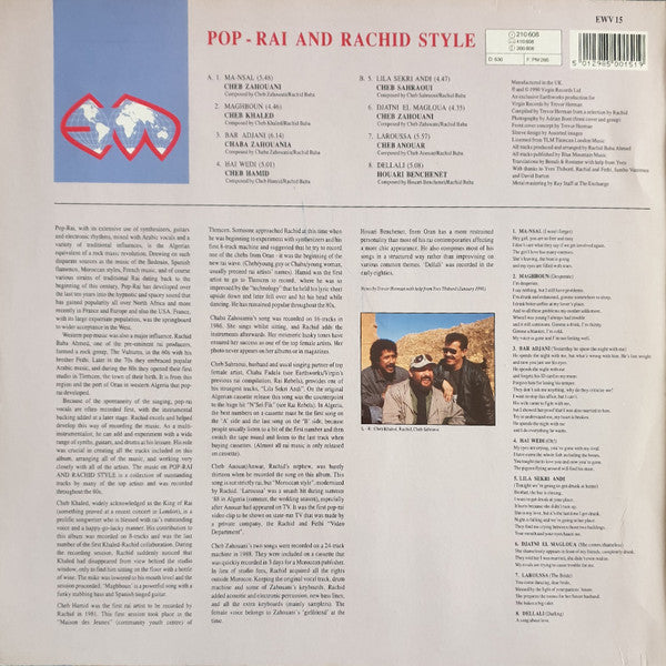 Various - Pop - Rai And Rachid Style