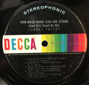 Conway Twitty - How Much More Can She Stand
