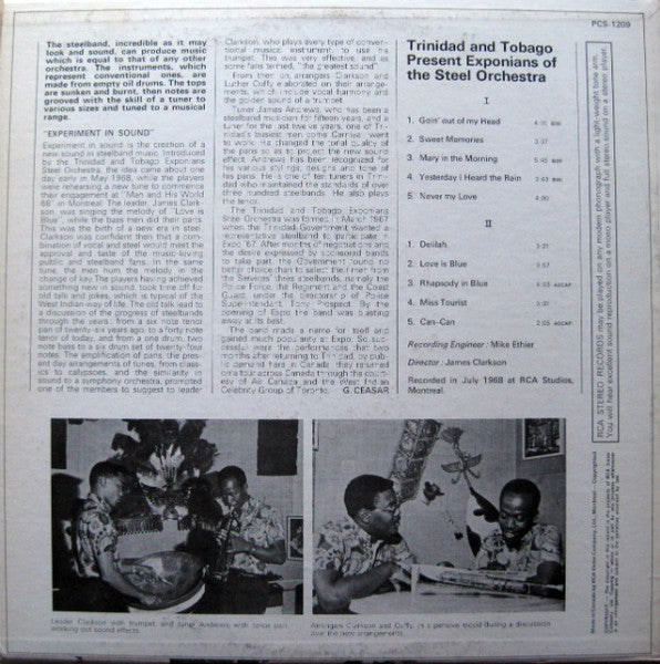 Trinidad And Tobago Exponians Steel Orchestra - Trinidad And Tobago Present Exponians Of The Steel Orchestra